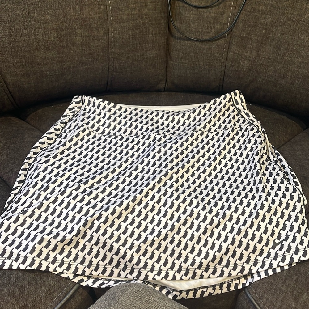 Nike Black and White Mini Skirt